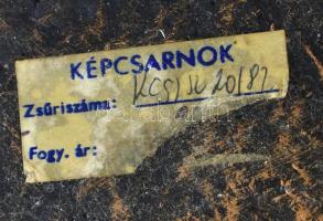 Rácz Edit (1936- ): Akt. Bronzírozott műanyag, képcsarnokos címkével, hibátlan, jelzett, m:22cm