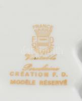 Likőrös palack, porcelán, Napóleon képmásával díszítve, matricás, jelzés nélkül, opásnyomokkal, m:28...