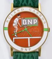 Roland Garros 1993 quartz karóra bőr szíjjal, elemcsere szükséges, d:32mm