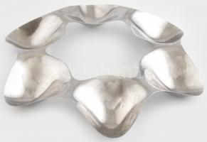 Alessi olasz design, rozsdamentes acél kínáló, jelzett:Tom Kovac, kopásnyomokkal d:36cm