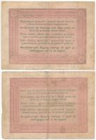 1848. 5Ft "Kossuth bankó" barna nyomat "10941" + vörösesbarna nyomat "55194...