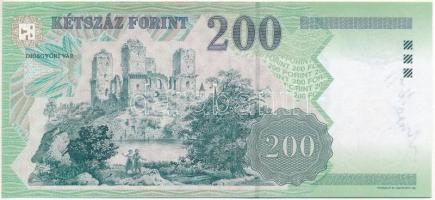 2006. 200Ft "FB 8391475" a tervező, Vagyóczky Károly aláírásával T:I Adamo F35D1