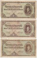 1945. 50P (3x) T:III kis szakadások, kis anyaghiány
Adamo P15