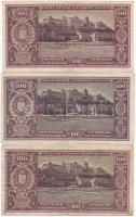 1945. 100P (7x) T:III köztük: kis szakadás, anyaghiány, folt
Adamo P18