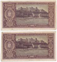 1945. 100P (7x) T:III köztük: kis szakadás, anyaghiány, folt
Adamo P18