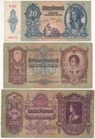 1930. 100P + 1932. 50P + 1941. 20P T:III köztük: kis szakadás, folt