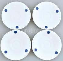 Bavaria retró pöttyös kávés készlet 4 db csészével, hiányos, matricás, jelzett