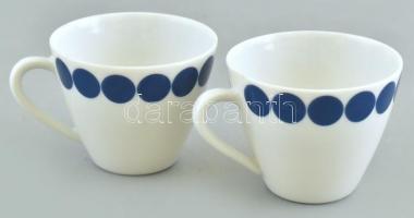Bavaria retró pöttyös kávés készlet 4 db csészével, hiányos, matricás, jelzett