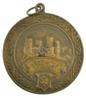 1939. "Diósgyőr" kétoldalas bronz sport díjérem, füllel, hátoldalon gravírozva (40mm) T: