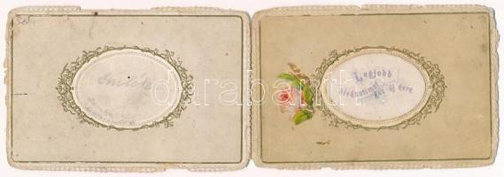 Legjobb kívánataimat ez új évre. Kinyitható lap / New Year greeting folding card (non PC) (szakadáso...