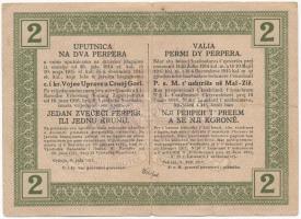 Montenegró / Császári és Királyi Katonai Közigazgatás 1917. 2P T:III kis szakadások
Montenegro / Ar...