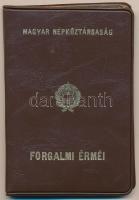 1978. 2f-10Ft (9xklf) forgalmi sor sötétbarna műbőrtokban T:1 Adamo FO11.1