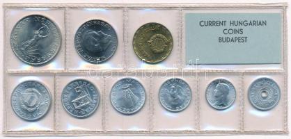 1977. 2f-10Ft (9xklf) érmés forgalmi sor fóliatokban T:1 Adamo FO10