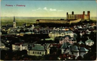 1913 Pozsony, Pressburg, Bratislava; látkép, vár, ortodox zsinagóga / general view, castle, Orthodox synagogue (EK)