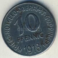 Német Birodalom/Weimari Köztársaság/Göppingen 1918. 10Pf szükségpénz T:2/3