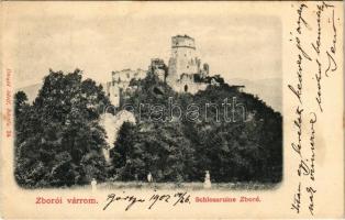 1902 Zboró, Zborov; várrom. Divald Adolf 24. / castle ruins (EK)