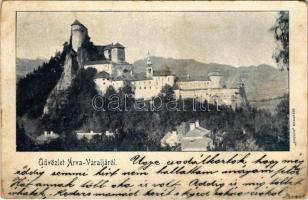 1900 Árvaváralja, Oravsky Podzámok; Árva vára / Burg Orava / Oravsky zámok / castle. Kosmos Budapest (r)