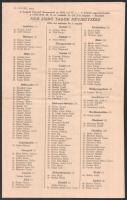 1942 Zsidó és nem zsidó tagok névjegyzéke, Szegedi Ügyvédi Kamara, 4 sztl oldal, hajtásnyommal