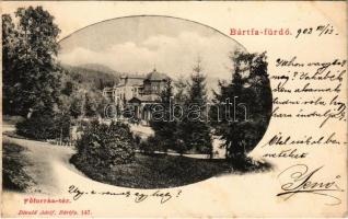 1902 Bártfafürdő, Bardejovské Kúpele, Bardiov, Bardejov; Főforrás. Divald Adolf 147. / spa, spring source (fl)