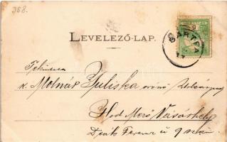 1902 Bártfafürdő, Bardejovské Kúpele, Bardiov, Bardejov; Főforrás. Divald Adolf 147. / spa, spring s...