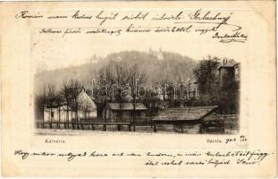 1902 Bártfa, Bardiov, Bardejov; Kálvária. Salgó Mór kiadása / calvary (apró lyuk / tiny pinhole)