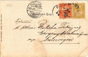 1902 Bártfa, Bardiov, Bardejov; Szent Egyed templom. Salgó Mór kiadása / church (fl)