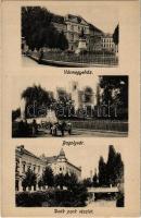 Szombathely, Vármegyeház, Bagolyvár, Deák park részlet - leporellófüzetből / from leporello booklet (non PC) (EK)