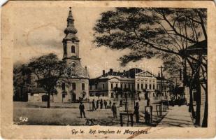 1933 Gyula, Református templom és Megyeháza (EM)