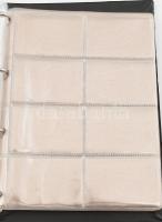 Telefonkártya berakó A/4-es gyűrűs berakó, 29 lapos, egy lap 8 osztással,