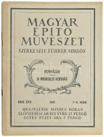 1929 Magyar Építőművészet c. lap 7-10. számai.