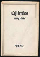 1972 Az Új írás naptára Melocco, Andrássy, Kő Pál szobraival