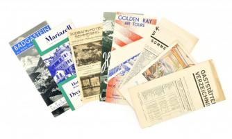cca 1930-1940 8 db turista ajánló képes kiadvány