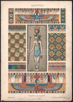 cca 1900 Díszítő motívumok 8 tábla: Egyiptom, görög, perzsa, Szíria litográfia 33x24 cm