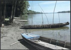 Duna-parti csónakok, 30x21 cm