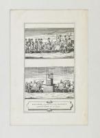 1778 A Pápa utazó konvoja. Diderot DAlembert természettudományi művéből származó rézmetszet 34x21 cm Paszpartuban