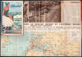 cca 1930 6 db külföldi utazási prospektus német osztrák, olasz, benne Ostseebad Zinnowitz képes füze...