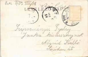 1903 Kiscell, Celldömölk; Római katolikus templom, klostrom. Fischer G. 99. Art Nouveau, floral, lit...