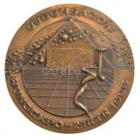 1996. Újdonságdíj - HUNGEXPO - MÉTE 1996 - foodapest / HUNGEXPO - MÉTE - NOVELTY AWARD kétoldalas, öntött bronz díjplakett (132mm) T:1-
