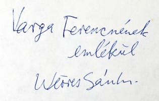 Weöres Sándor: Válogatott versek. 30 év. Bp.,1976., Magvető, 291+5 p. Kiadói egészvászon-kötés, kiad...