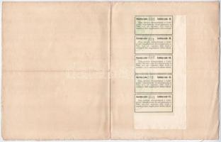 Csáki-Gorbó 1893. "Csáki-Gorbói Takarékpénztár" részvénye 50Ft-ról szárazpecséttel, hátlap...