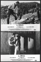 1968 ,,A völgy című magyar film jelenetei és szereplői, 13 db vintage produkciós filmfotó, 18x24 cm