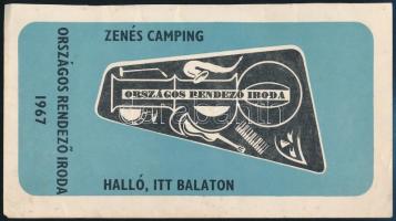 1967 Az Omega zenekar tagjainak aláírásai a Országos Rendező Iroda (ORI) 1967. Halló itt Balaton, ze...