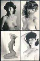 cca 1980 Marinkay István (1920-?) veszprémi fotóművész hagyatékából 7 db vintage fotó, az aktfénykép...