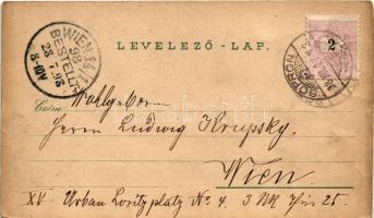 1898 (Vorläufer) Sopron, Várkerület, Győri pályaudvar, vasútállomás, Deák tér, Lähne intézet, Széche...