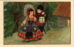1930 Children art postcard. Élite CCM 2620. s: D. Gabbi