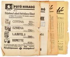 cca 1970 Ofotért Fotó Hiradó 24 db száma, Bp., Szikra Lapnyomda, helyenként kisebb sérülésekkel