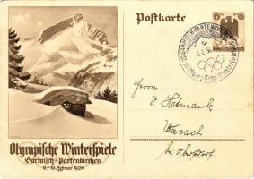 1936 Olympische Winterspiele Garmisch-Partenkirchen / Winter Olympics in Garmisch-Partenkirchen; 6+4 Ga. s: Diebitsch + So. Stpl. (EK)