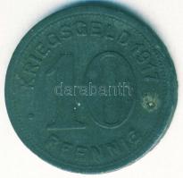 Német Birodalom/Császárság/Elberfeld 1917. 10Pf Zn szükségpénz T:3