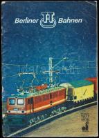 cca 1977 Berliner-TT-Bahnen vasútmodell-katalógus, színes képekkel illusztrált, német és magyar nyelven, sérült, ragasztott borítóval