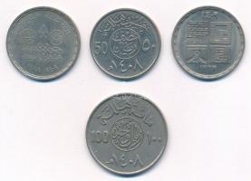 Vegyes: Szaúd-Arábia 1988. (1408.) 50h (1/2R) Cu-Ni + 1988. (1408.) 100h (1R) Cu-Ni + Egyiptom 1988....